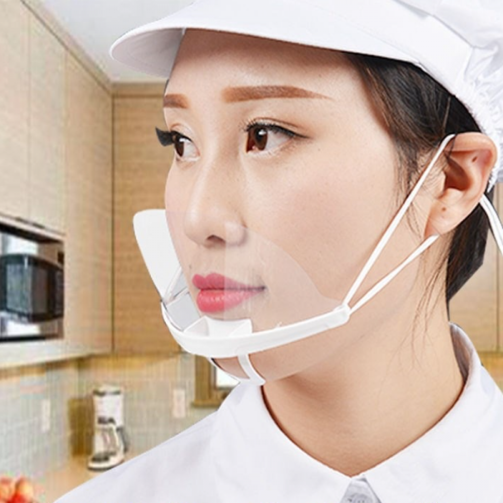 식당 음식점 조리용 투명 입가리개 위생 마스크