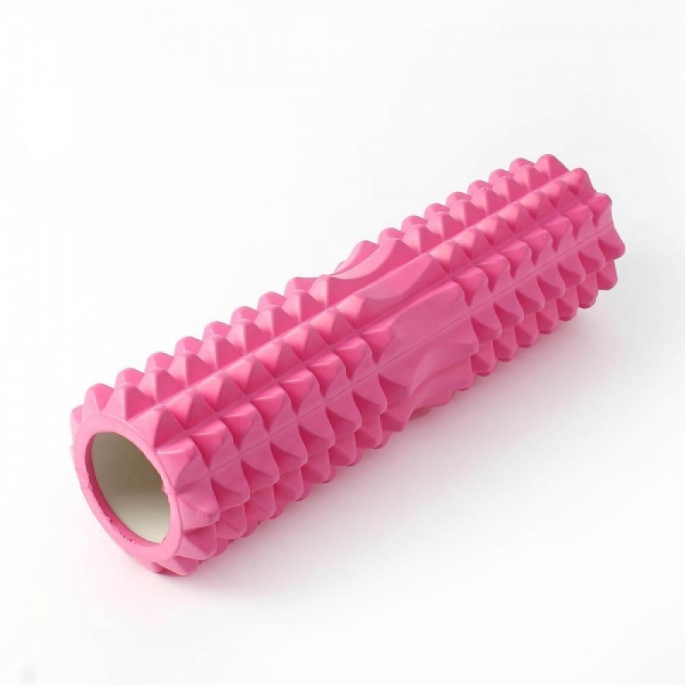 지압 마사지 스트레칭 핑크 폼롤러 45cm 필라테스롤러