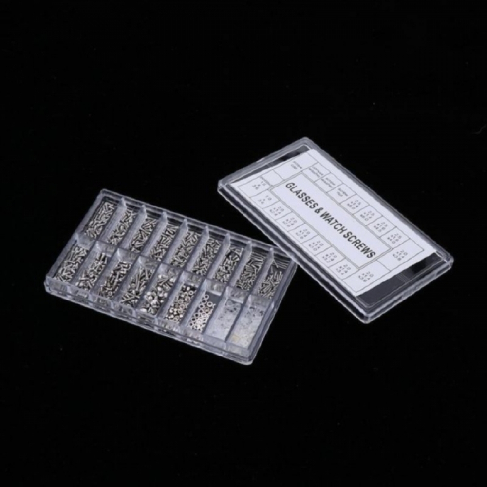 JDS 시계 안경 나사 18종 부품 박스 세트 1000pcs 부속
