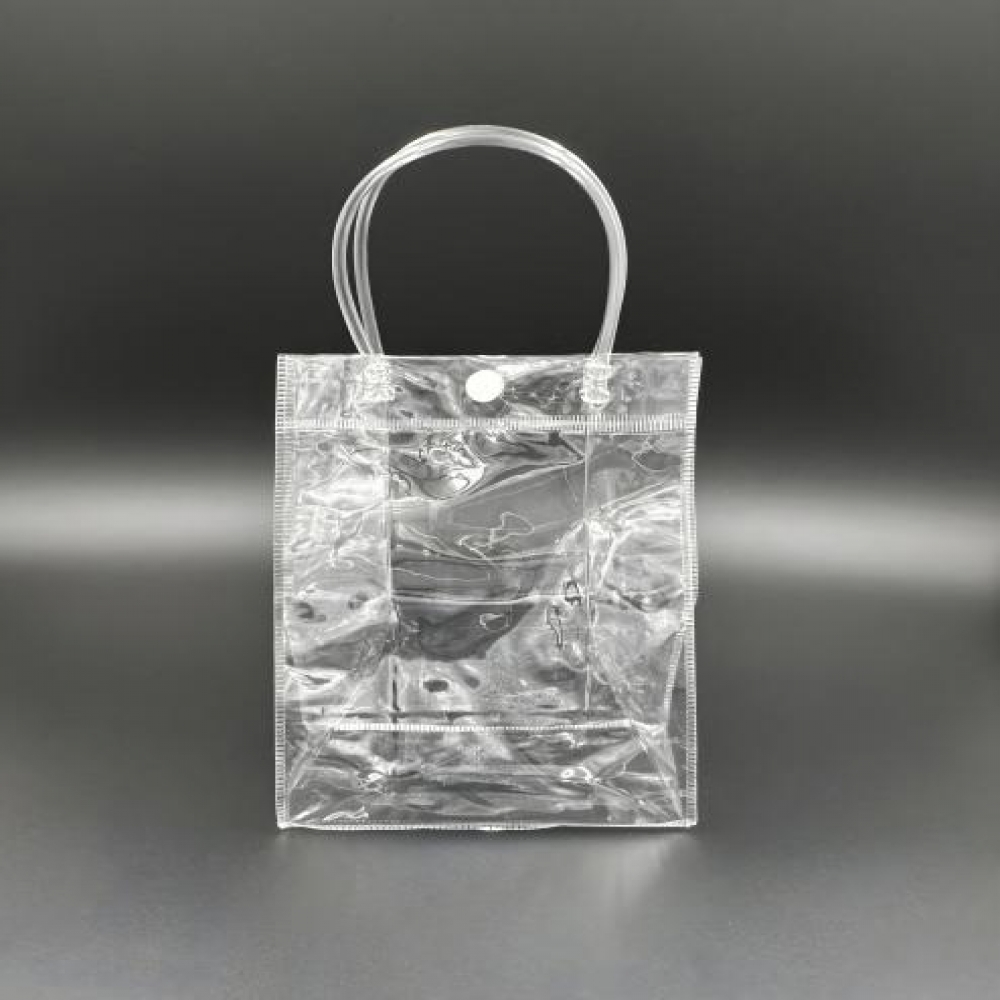 답레품 선물 포장 가방 어린이날 스승의날 웨딩 클리어하트 심플 투명 구디백 15x20x8cm