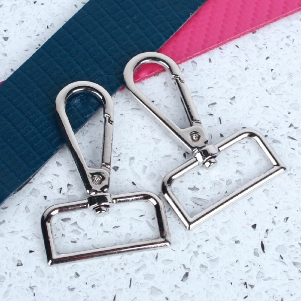 가방끈 부자재 D링 고리 실버 32mm 2P