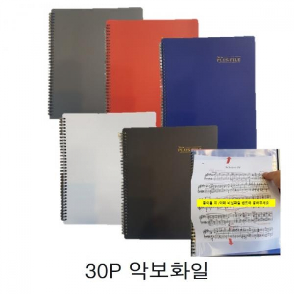 A4 악보화일 30P 색상랜덤