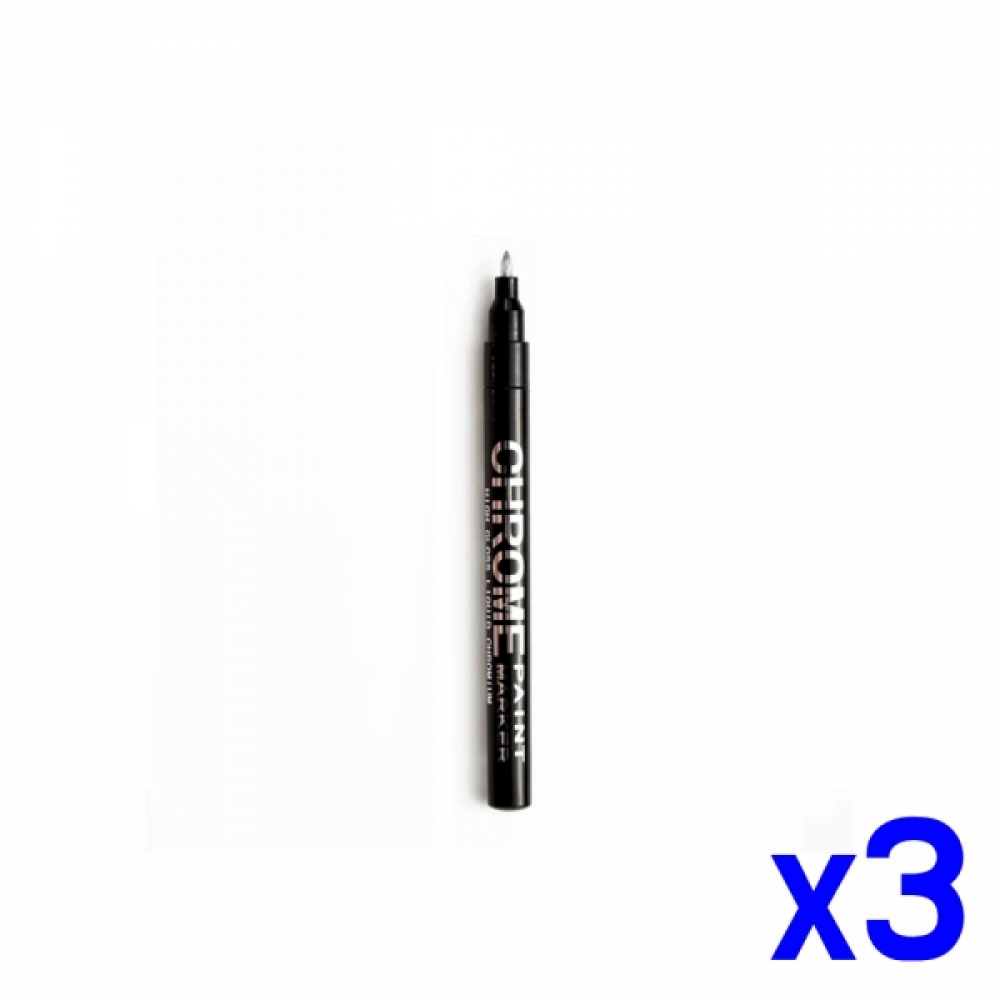 방수잉크 다용도 도색 펜 마커 0.7mm x3개 컬러펜