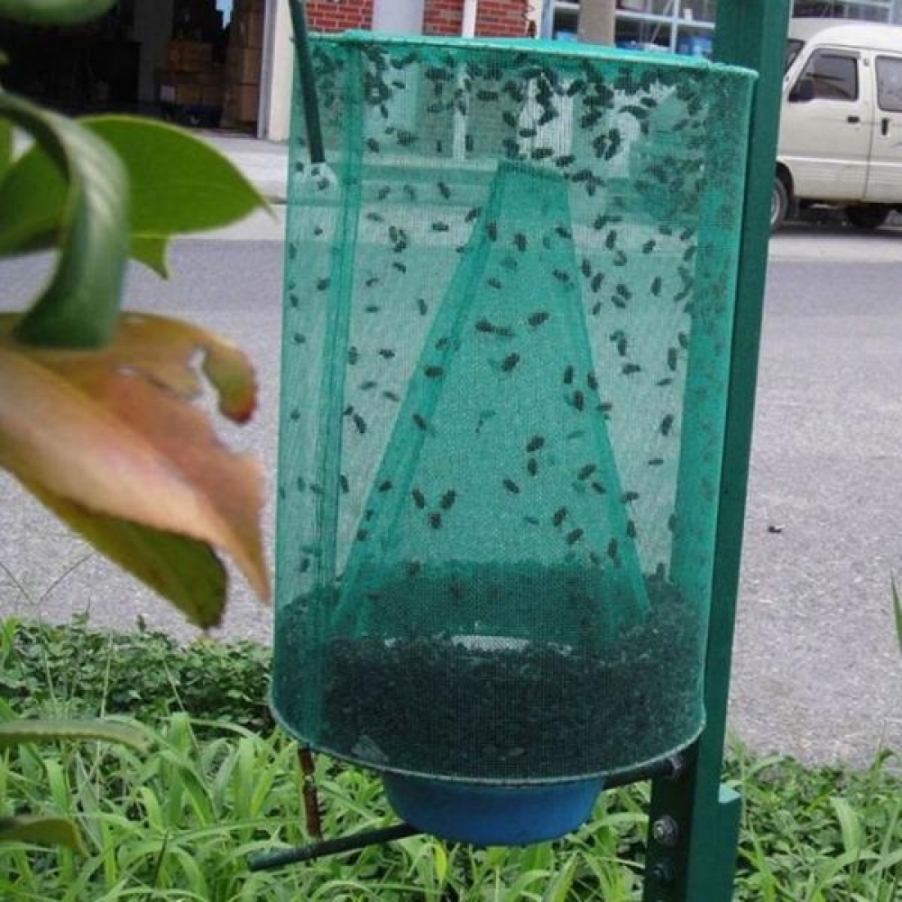 말벌 똥파리 날벌레 나방 퇴치 트랩40cm 먹이바구니형