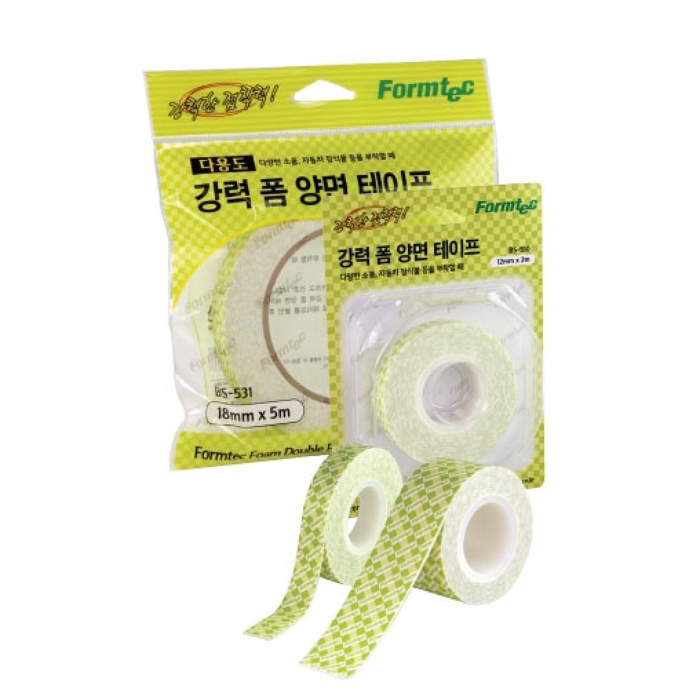 폼텍 강력 폼 양면테이프 BS 512S 24mmX1 3m 1인치