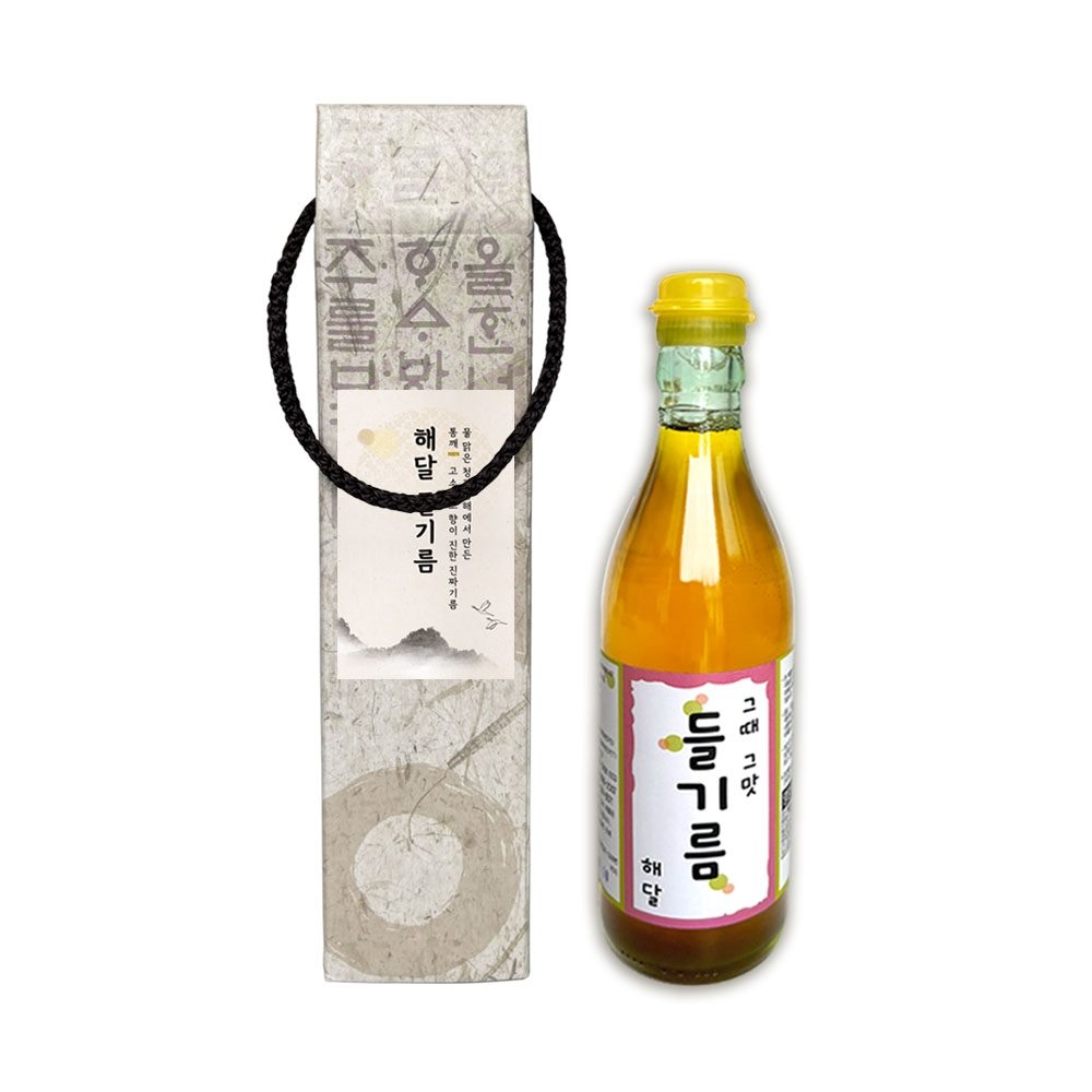 VHD 오늘출발 비바데이 해달 들기름 1구 350ml 케이스포함