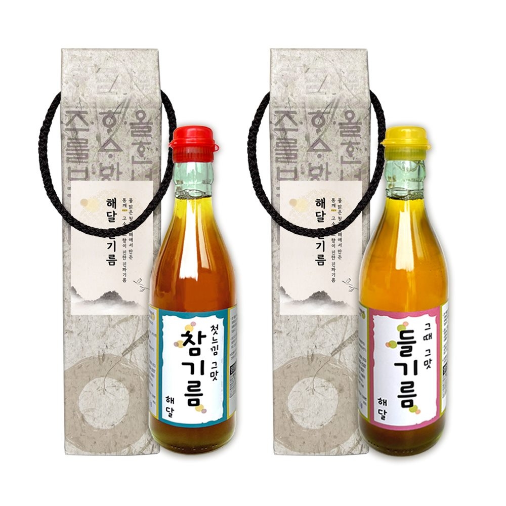 VHD 오늘출발 비바데이 해달 참기름1구+들기름1구 케이스포함