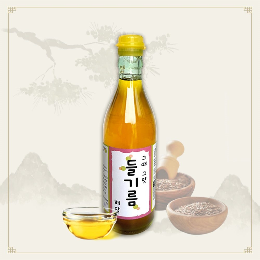 VHD 오늘출발 비바데이 해달 그때그맛 들기름 350ml(x2) 벌크