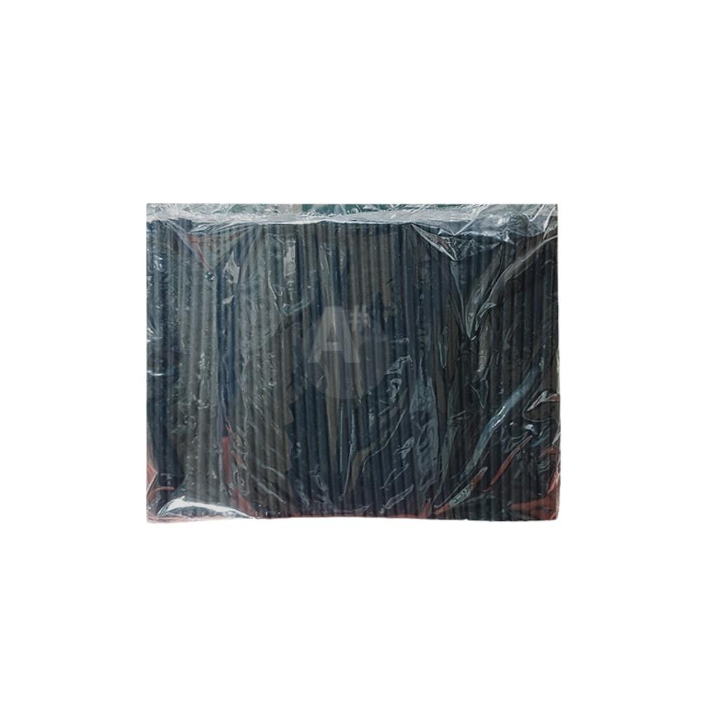 스트로우 일자형 검정 빨대 7mmX21cm 500입