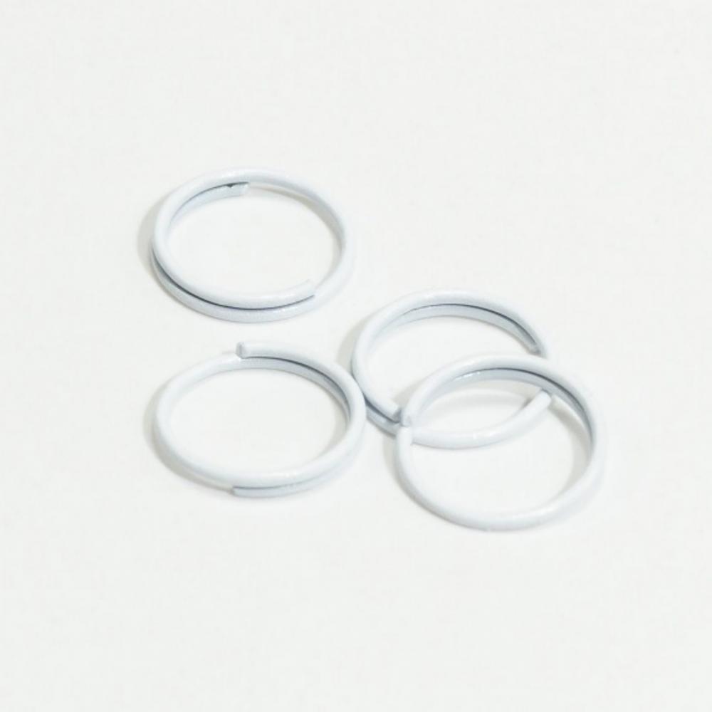 컬러 얇은 두겹연결오링 10mm 화이트 10개