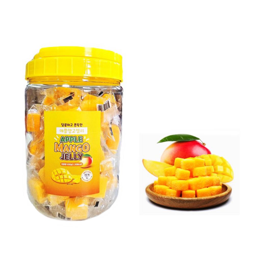 달콤하고 쫀득한 애플망고젤리 대용량 600g