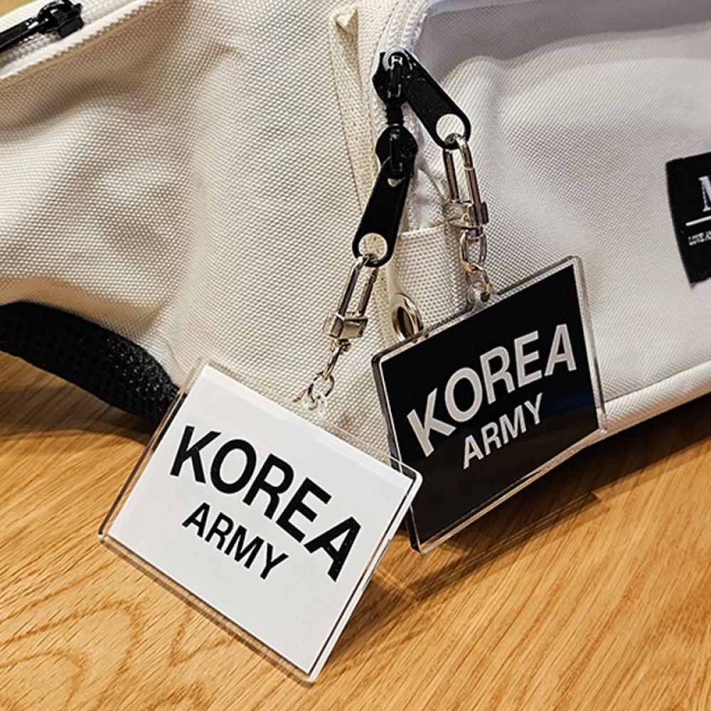 느낌상점 ROKA KOREA ARMY 로카 굿즈 효능 키링 백참 락커 액자 투명 아크릴 키홀더