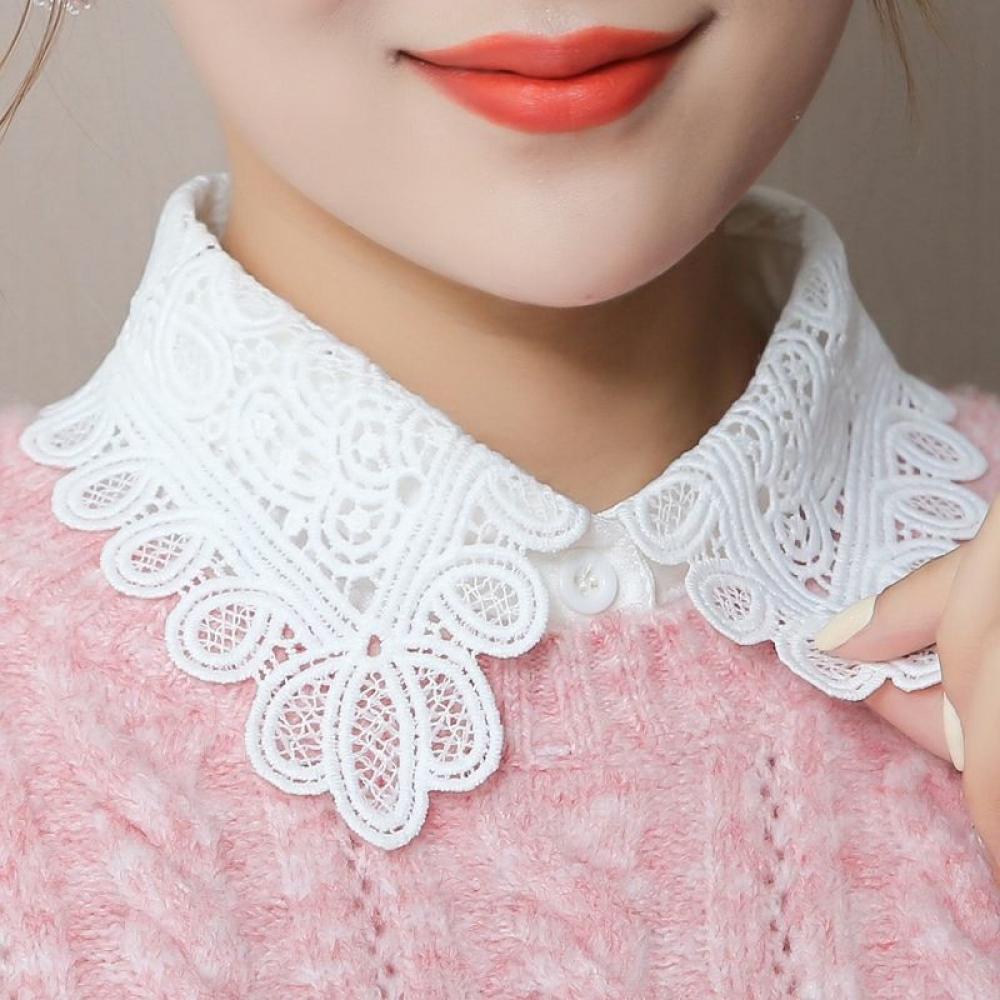 은플 펀칭 이너카라 넥케이프 페이크 카라 레이스 레이어드카라 넥카라 목만있는
