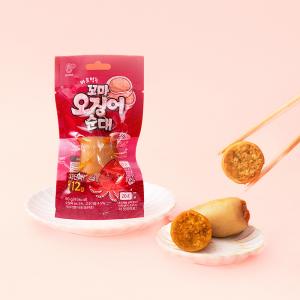 (실온보관 단백질22%) 바로먹는 오징어순대 50g 매운맛 1개