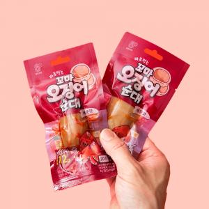 (실온보관 단백질22%) 바로먹는 오징어순대 50g 매운맛 10개