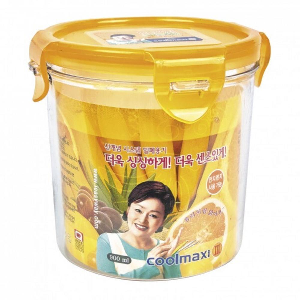 슈마켓 쿨멕시3 원형 900ml 김치통 밀폐용기 보관용기