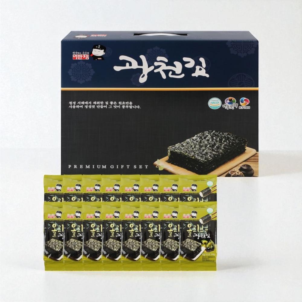광천김 이반장 김선물세트 16봉 프리미엄 구운김 선물용 세트상품 추석 설