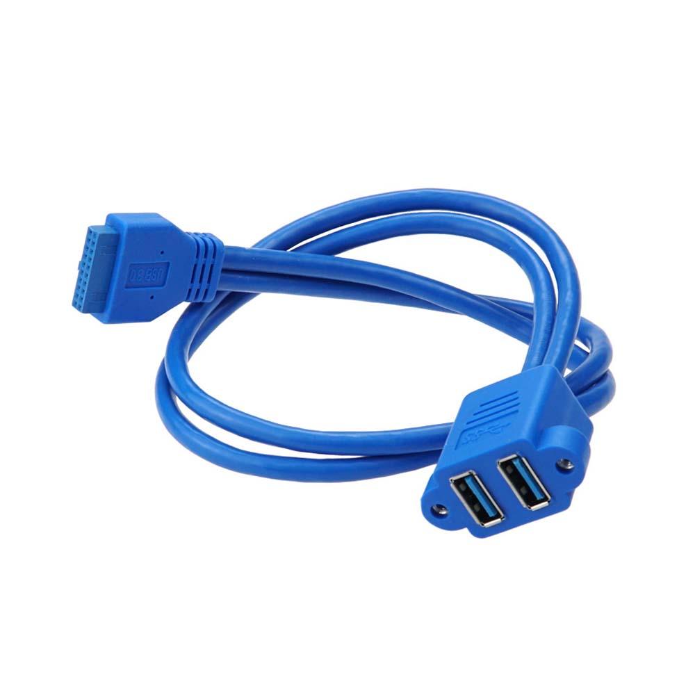 USB 3.0 A타입 포트 케이블 50cm 20핀 2포트 메인보드