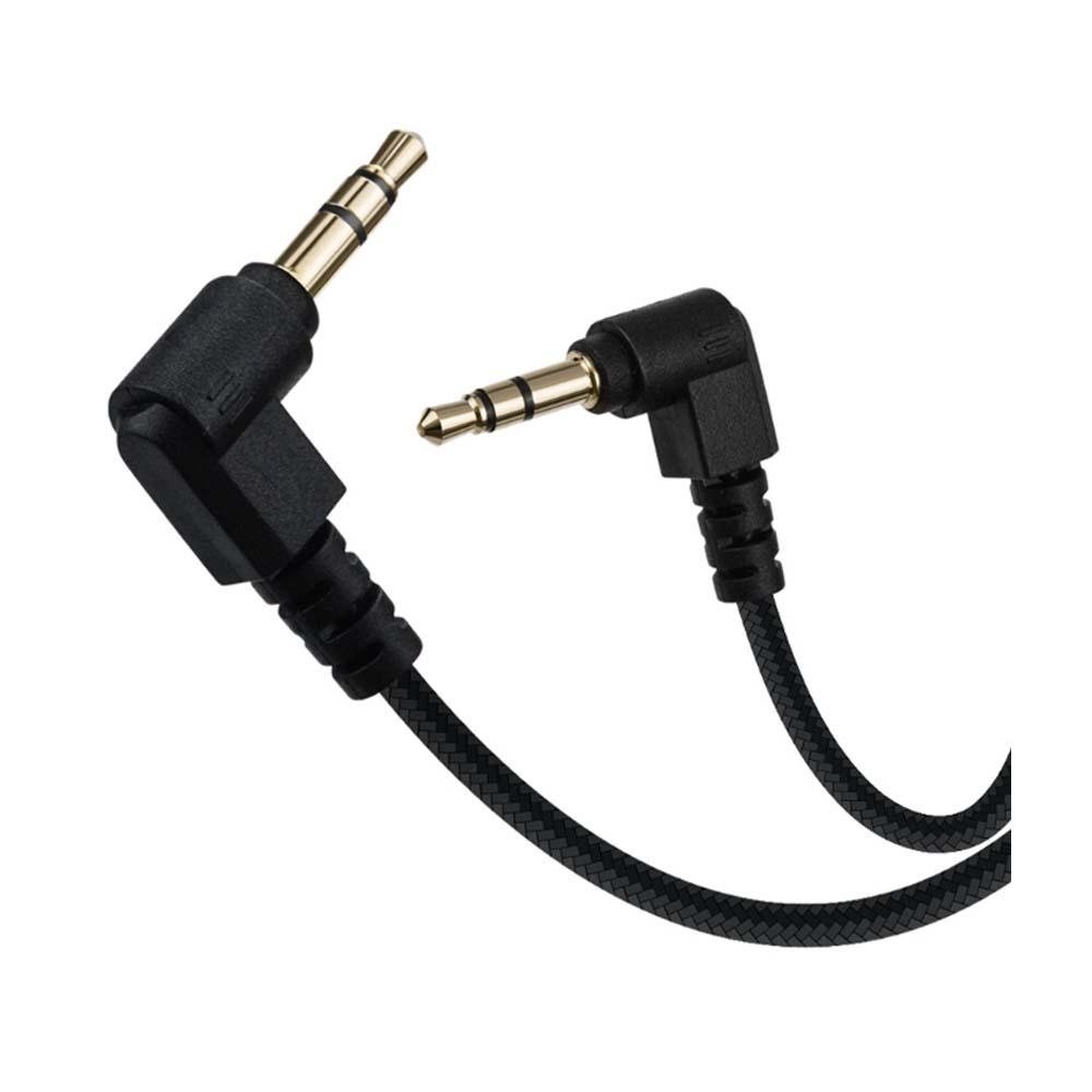 3.5mm 3극 나일론 메쉬 케이블 10M 꺾임형 고급 스테레오 연결