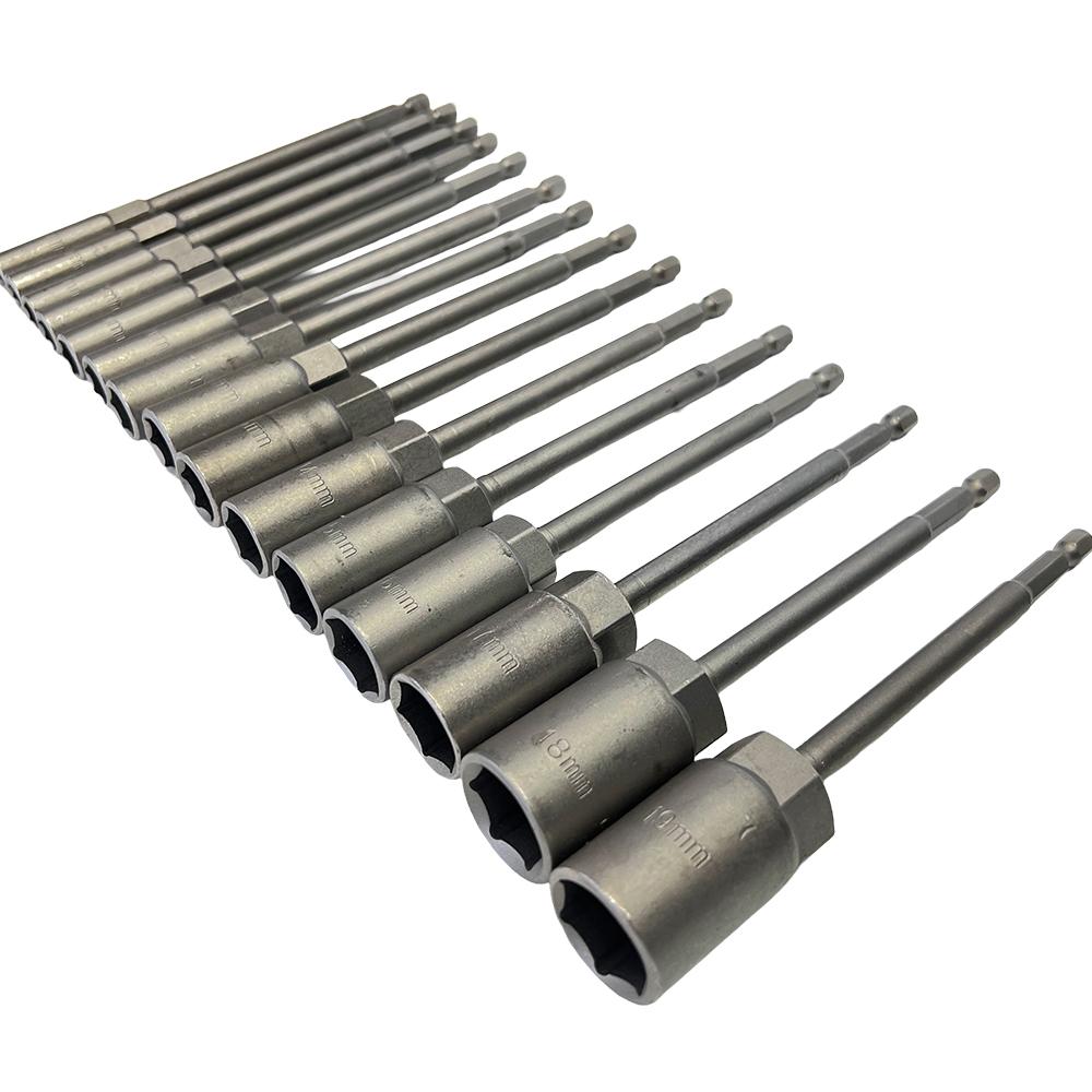육각 너트 드릴 비트 복스소켓 150mm 롱타입 세트 15종