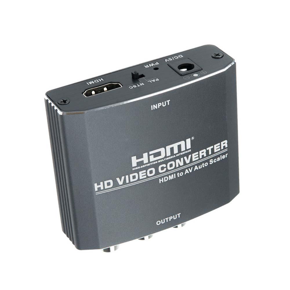 HDMI to AV 컨버터 스테레오 3.5mm 아날로그 디스플레이 호환