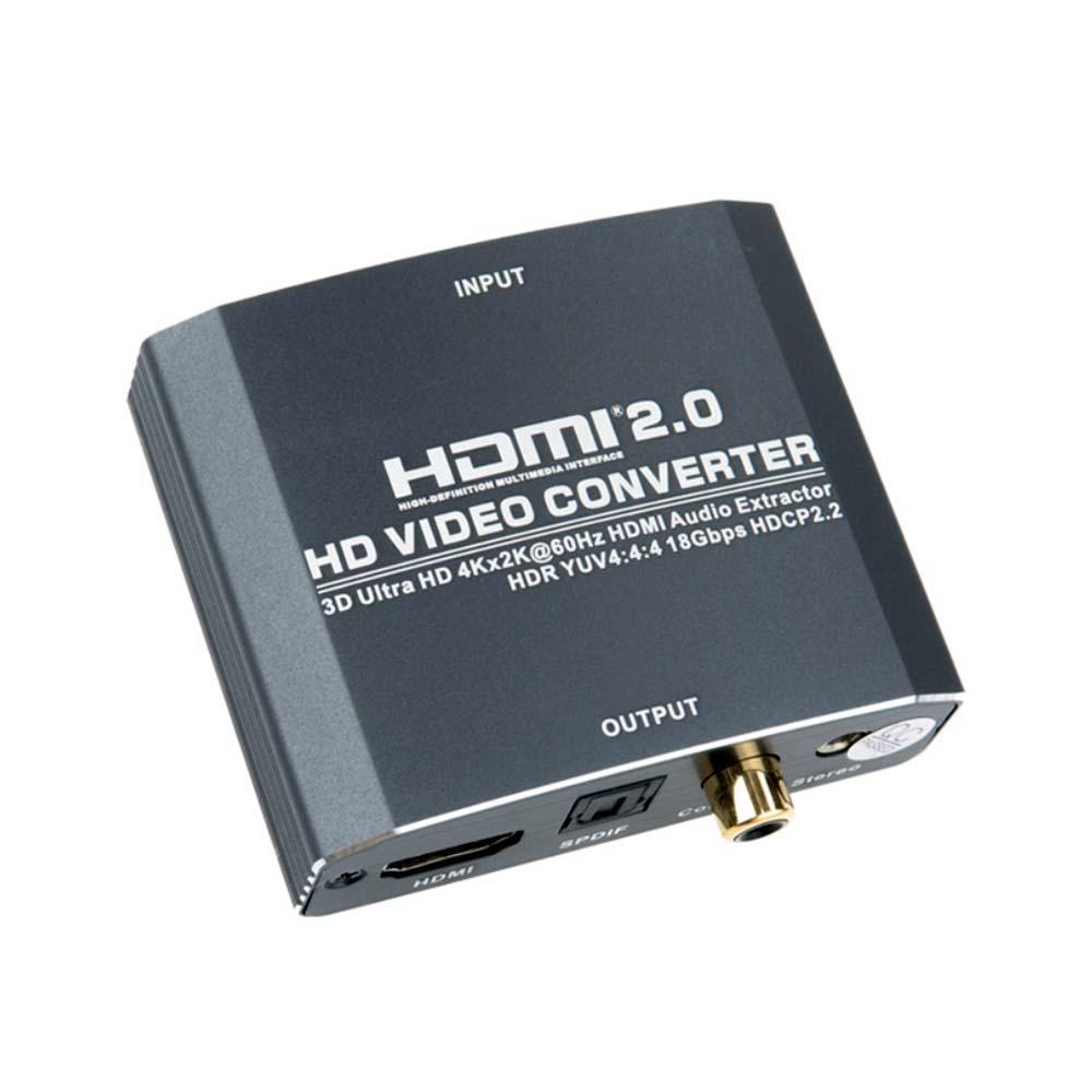 4K 2K HDMI 2.0 오디오 컨버터 스테레오 3.5mm 스피커 앰프 연결 강당 교회 로비 공연장