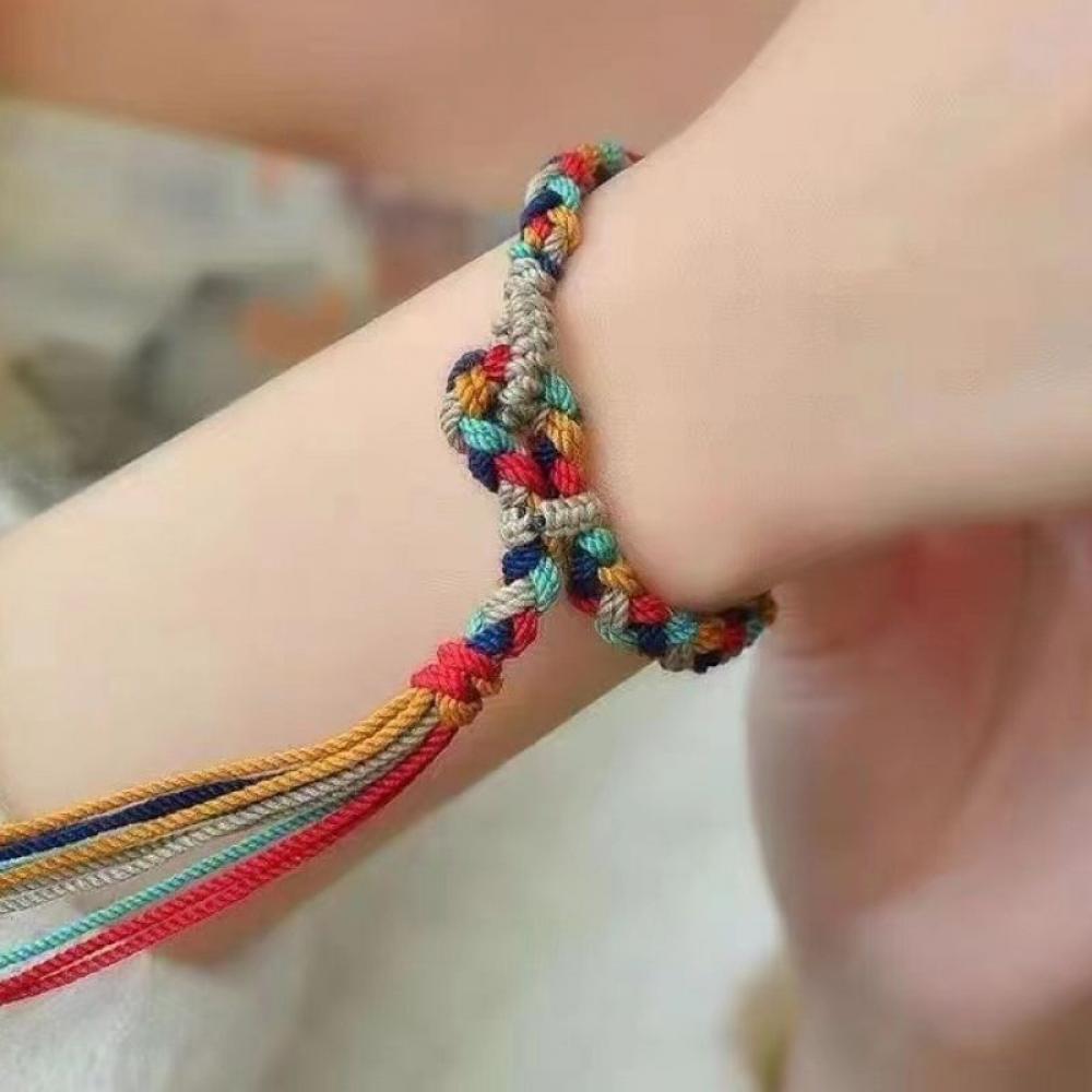 오색팔찌 불교 굿즈 악세사리 용품 세사 오색실 팔찌 오방실 법당 행사 실타래 오복 오색끈