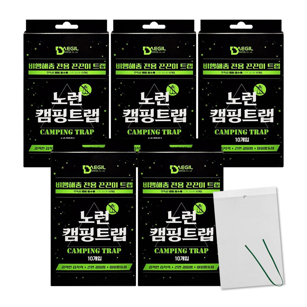 노런 캠핑트랩 10매x5개 야외용 걸이형