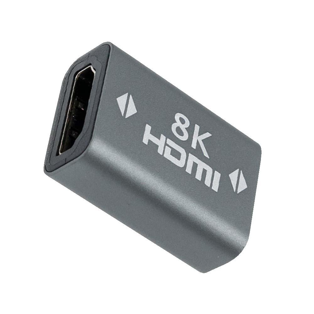 8K HDMI 연장젠더 케이블 길이 추가 연결 21x29x11mm
