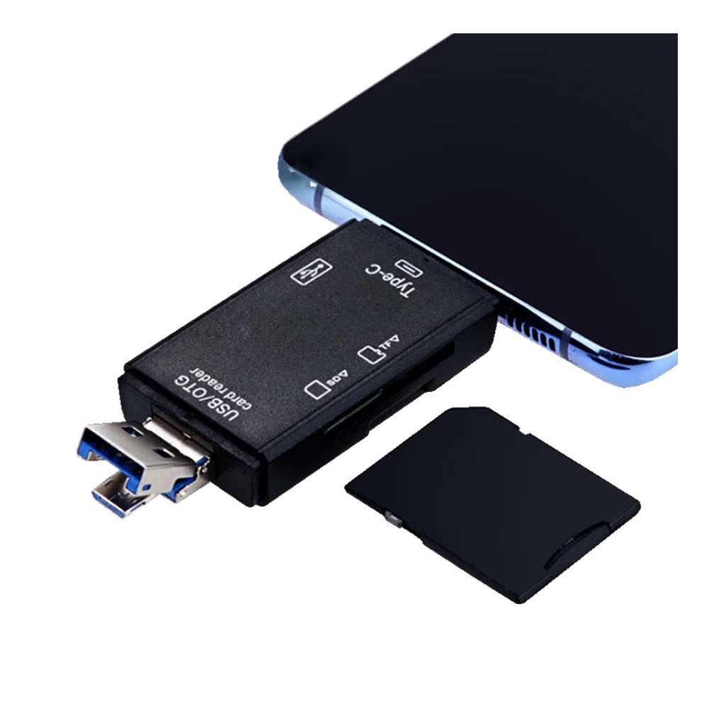 USB 3.0 C타입 멀티 카드리더기 OTG SD TF 블랙 디지털카메라 액션캠 드론 촬영물 블랙박스 촬영