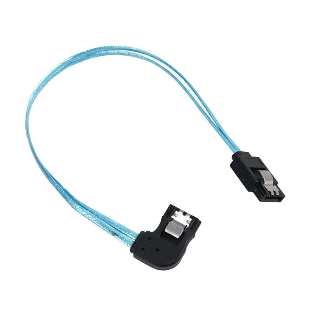 SATA 꺾임 케이블 25cm 6Gbps 슬림형 우향 데이터전송용 하드디스크 CD-ROM DVD