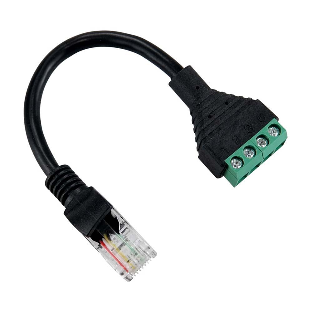 터미널 변환 케이블 15cm RJ45 4핀 네트워크 IP카메라 컨트롤러 PoE 연결