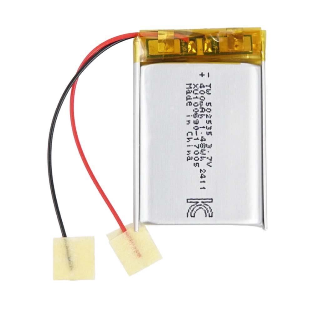 리튬폴리머 502535 충전지 400mAh 3.7V 블루투스 이어폰 헤드셋 미니드론 MP3 전원공급용