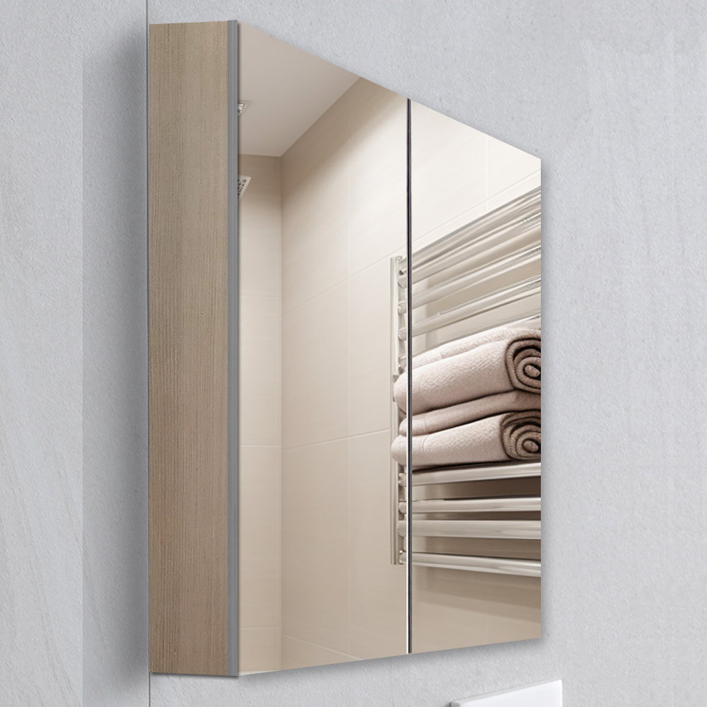 HLWT010 500x800 아이보리 누드장 거울 욕실장 수건장 HLBATH