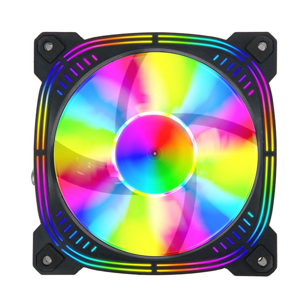 120mm 케이스 쿨링팬 LED 쿨러 냉각팬 4핀 3핀 선택 호환 컴퓨터 PC 발열
