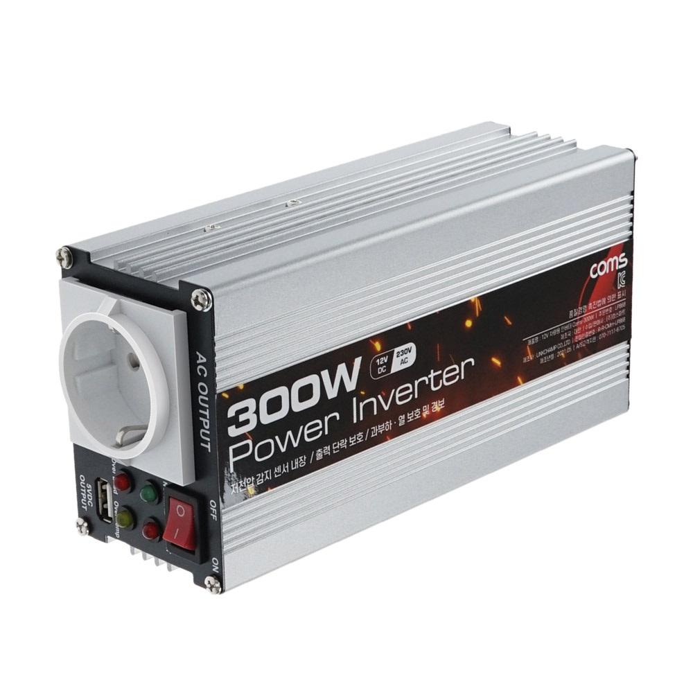 12V 차랑용 파워 인버터 300W 순수정현파 시거잭 배터리 겸용 여행 캠핑 차박 행사차 홍보차 광고차
