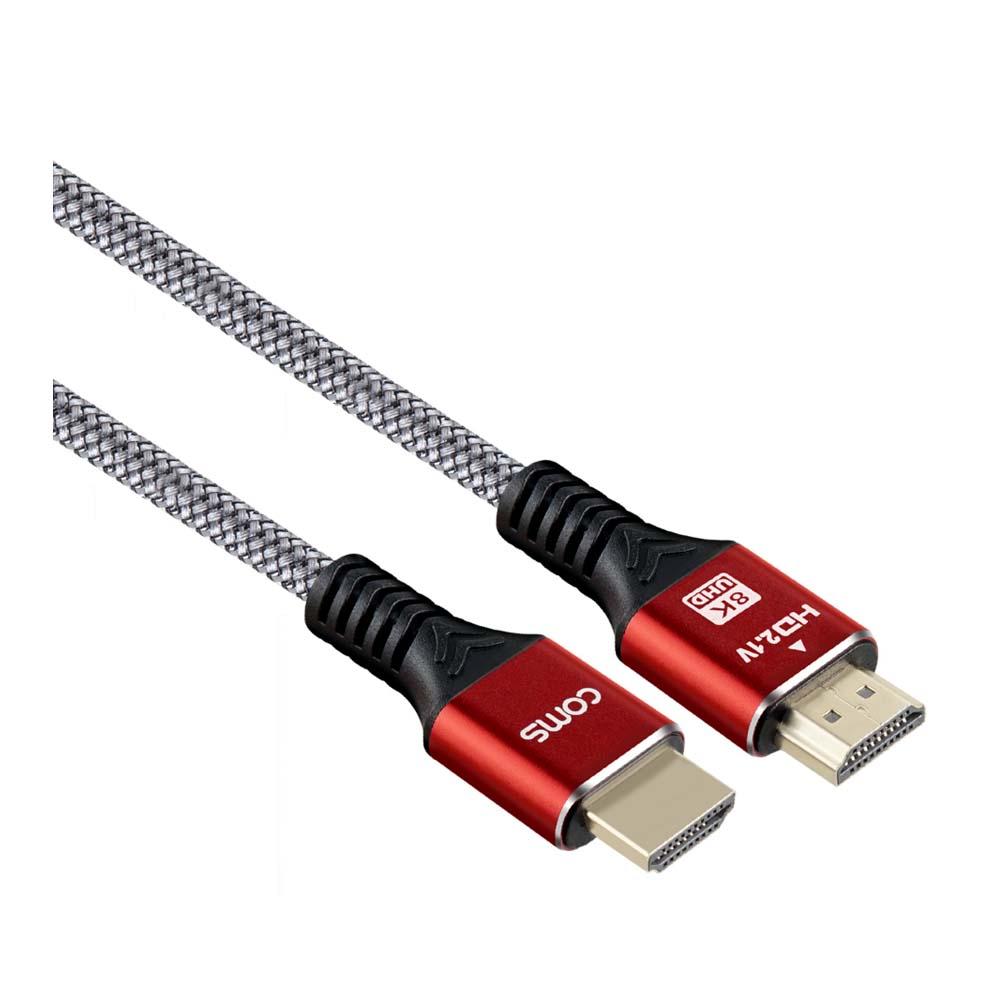 8K HDMI V2.1 레드 케이블 60cm 슬림메탈후드 고화질 48gbps 노트북 PC컴퓨터 프로젝터 게임기 3D영상 지원