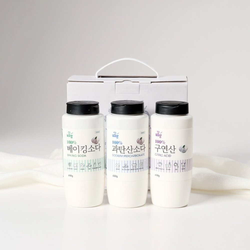 세제선물세트 실속형 가정 선물용 구연산 베이킹소다 과탄산소다 세트