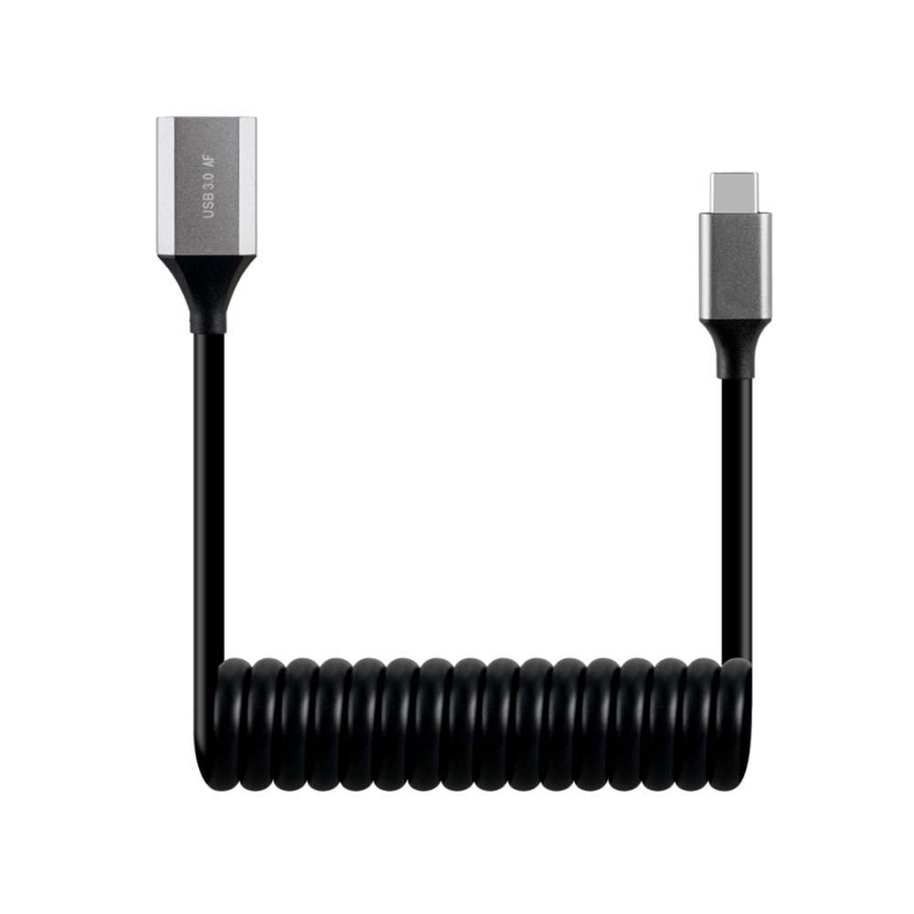 USB3.0 C타입 A타입 스프링 케이블 30CM-1M 데이터 전송속도 5gbps 노트북 PC 컴퓨터 스마트폰