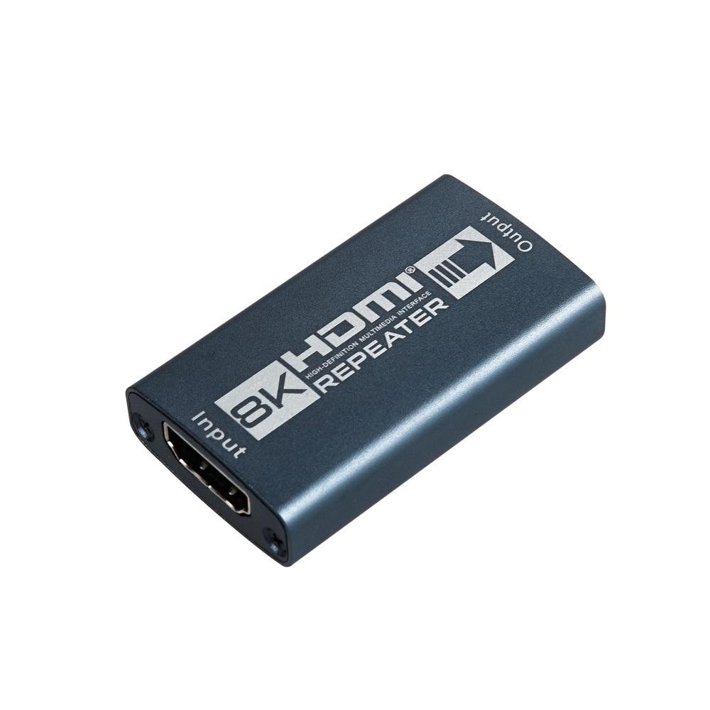 HDMI 2.0 8K 리피터 젠더형 60Hz 25M 장거리 전송 신호 증폭 TV 모니터 프로젝터 강당 학교 회의실 교회