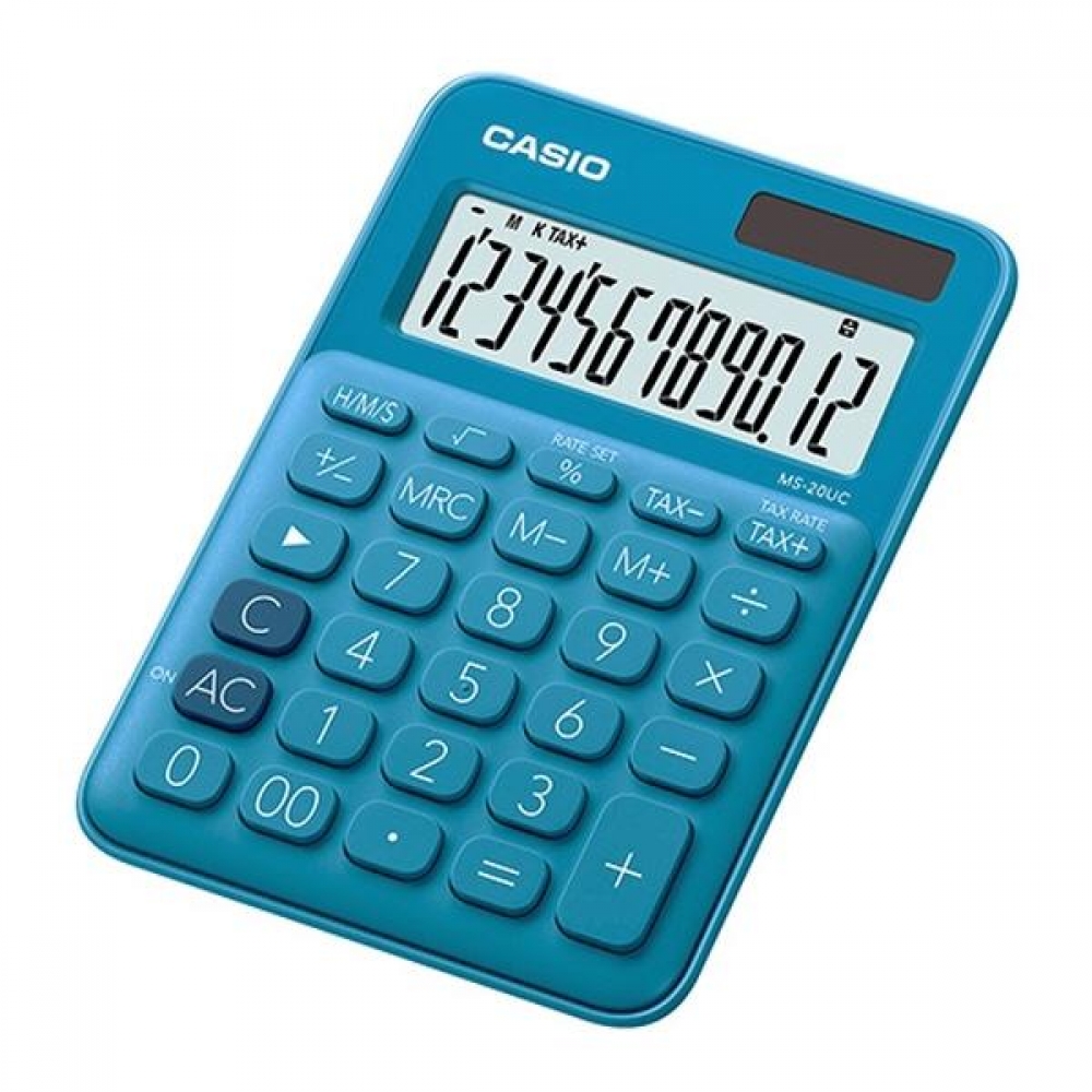 카시오 계산기 MS-20UC 블루 12자리 MO