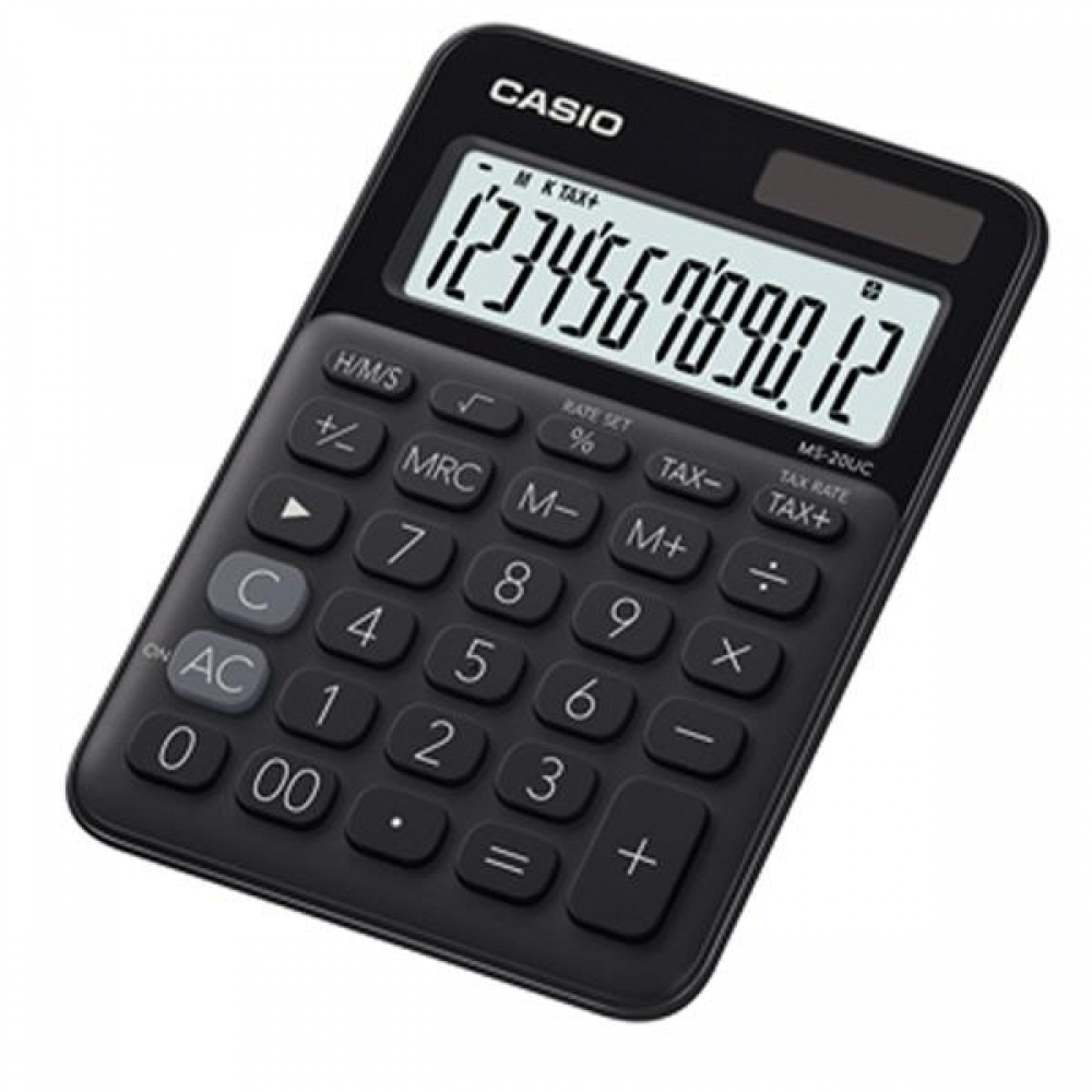 카시오 계산기 MS-20UC 블랙 12자리 MO