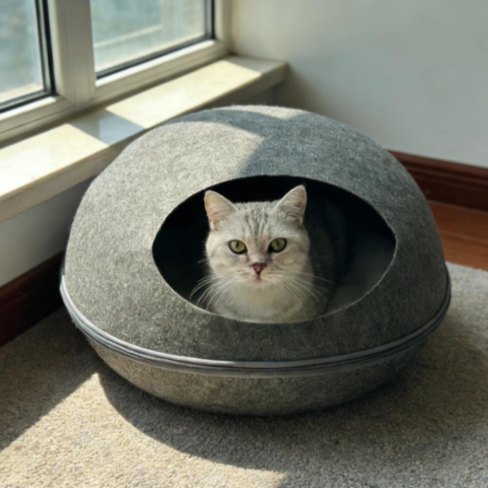 편안한 공간 고양이 발바닥형 숨숨집 고양이 쉼터