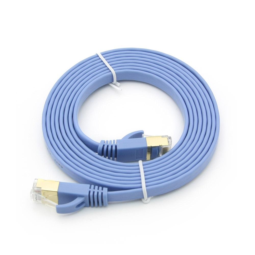 10Gbps 랜케이블 2M 다이렉트 Cat7 플랫형 랜선 RJ45 인터넷 데스크탑 노트북 공유기 허브