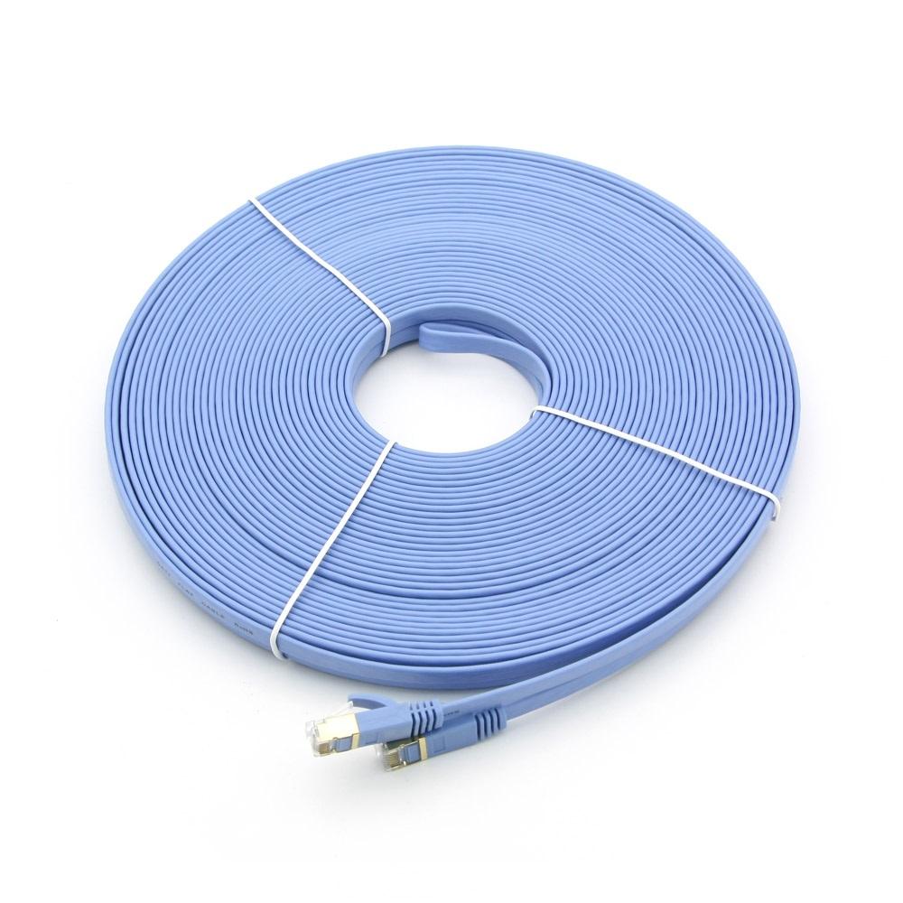 10Gbps 랜케이블 20M 다이렉트 Cat7 플랫형 랜선 RJ45 인터넷 데스크탑 노트북 공유기 허브