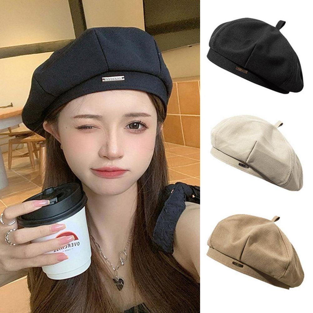 화가모자 페도라 블랙 베레모 여성 여성베레모
