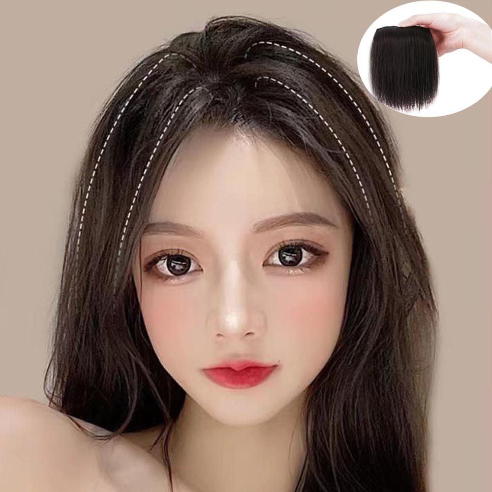 똑딱이 정수리 볼륨 피스 헤어 머리 가발 가르마 숏컷 단발