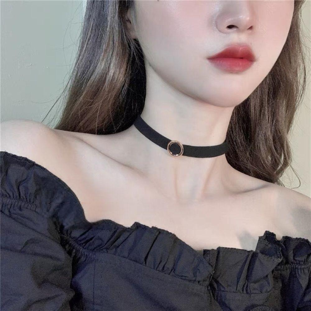 블랙 목걸이 초커 초커목걸이 네크리스