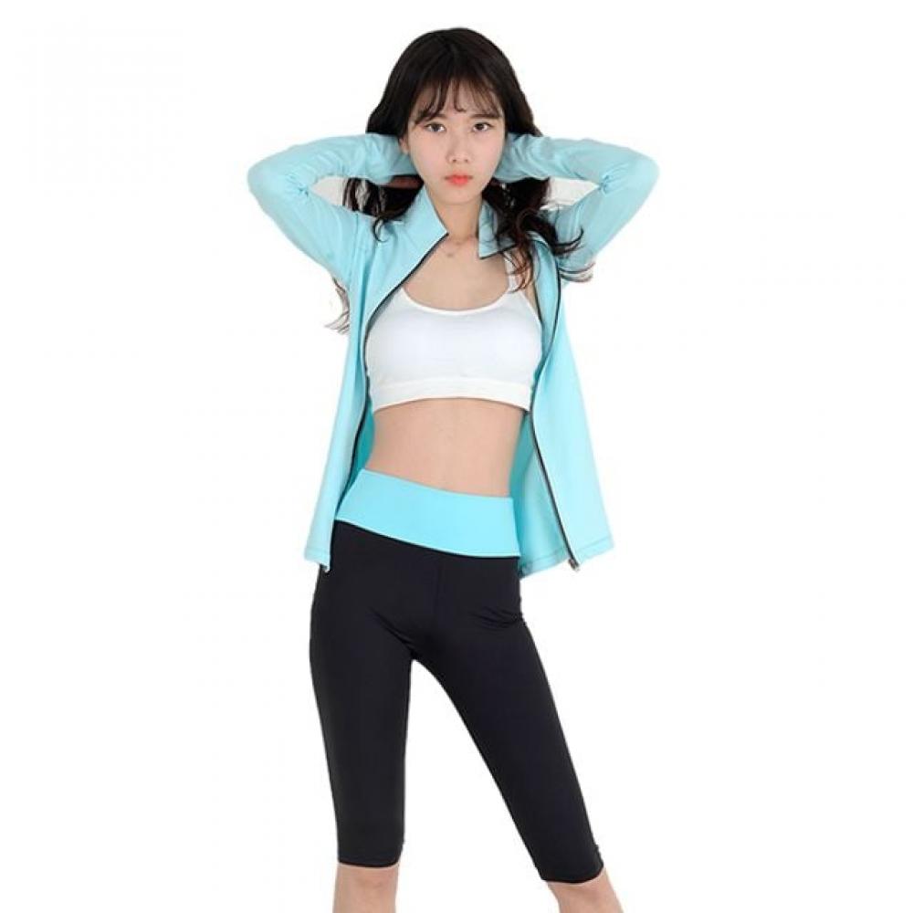 하이밴드요가 여성 레깅스 7부 쫄바지 운동복 필라테스