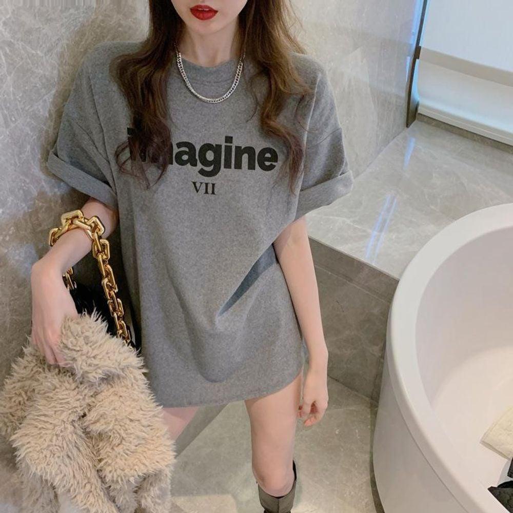 여성반팔 여성티셔츠 회색티셔츠 박스티 반팔티